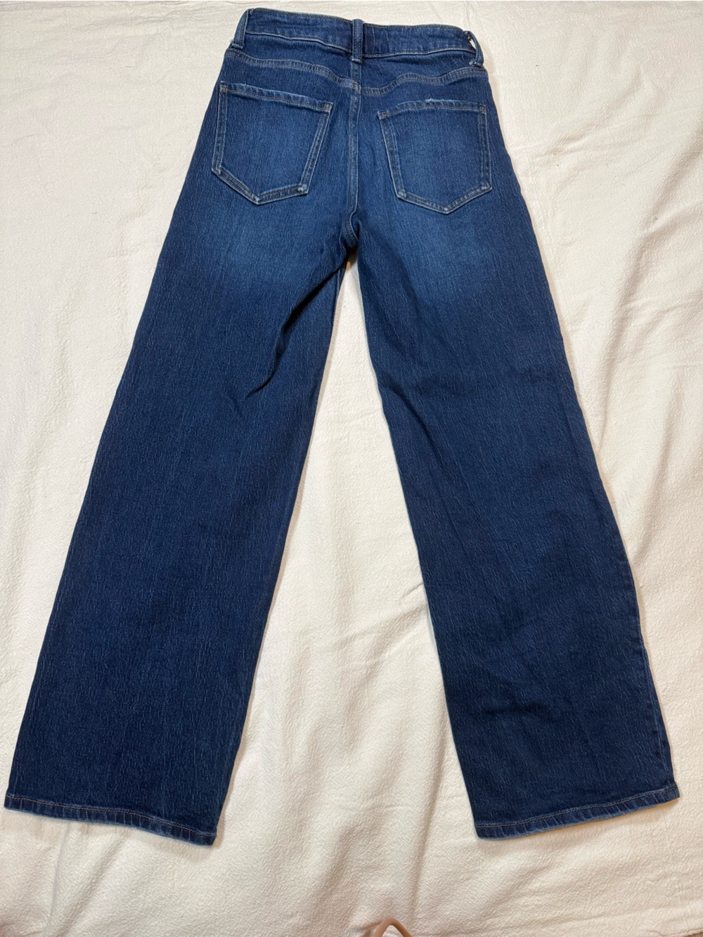 Quince Bella Stretch Relaxed Straight Jeans Stormy Blue Size 25 Short Petite - Picture 7 of 12